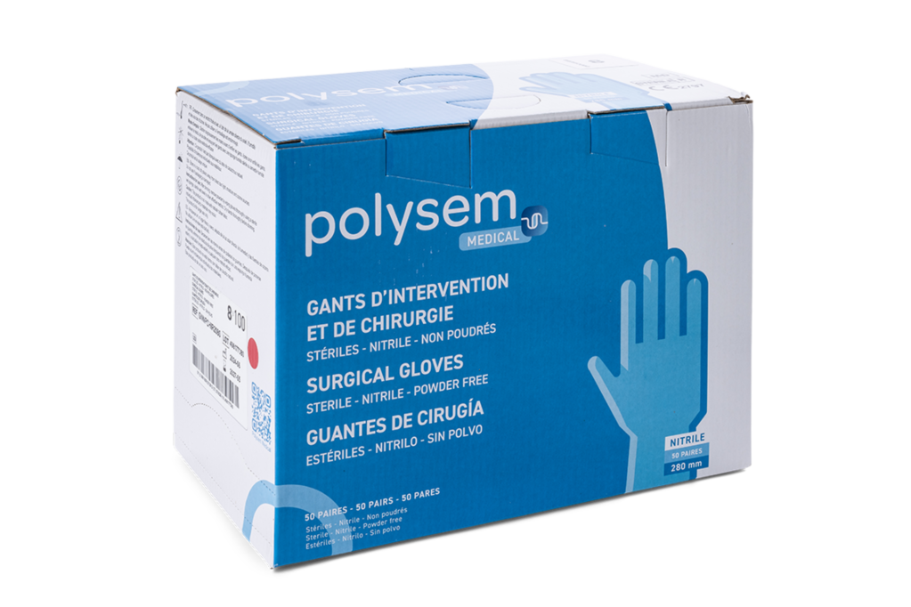 Polysem steriele chirurgische handschoenen nitril poeder- en versnellervrij - Gnnpchir20 1 - GNNPCHIR2070