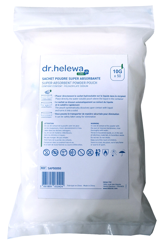 Dr. Helewa Super absorberend sachet in water oplosbaar 10 gram - Pack sachet - SAP50050
