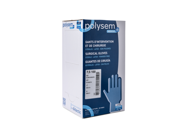 Polysem steriele chirurgische handschoenen latex poedervrij - Glnpchir20 - GLNPCHIR2070