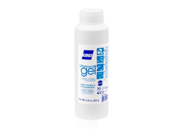 KONIX ultrasound gel blauw 250 ml flacon flip-top dop - Konix nug 250 ml flip top 9 - NUG-0010